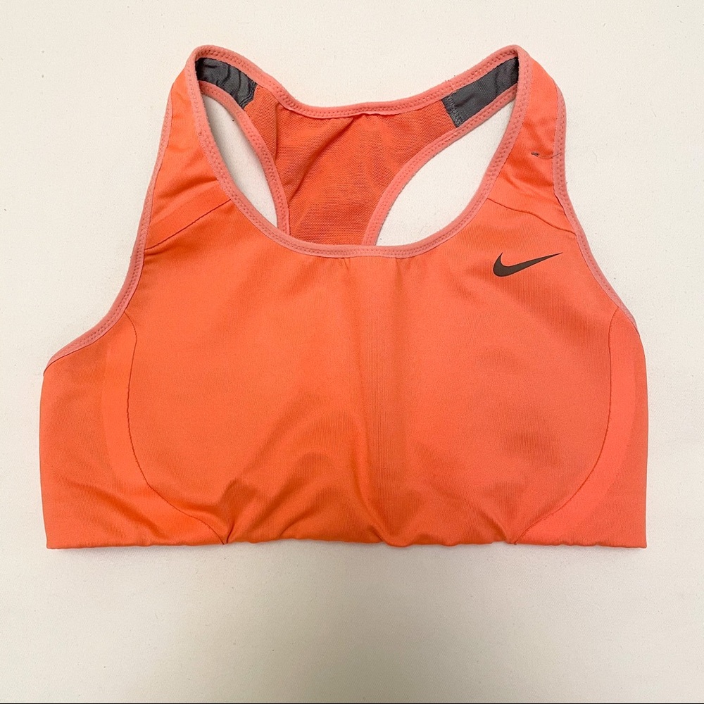Neon Orange Nike Sports Bra